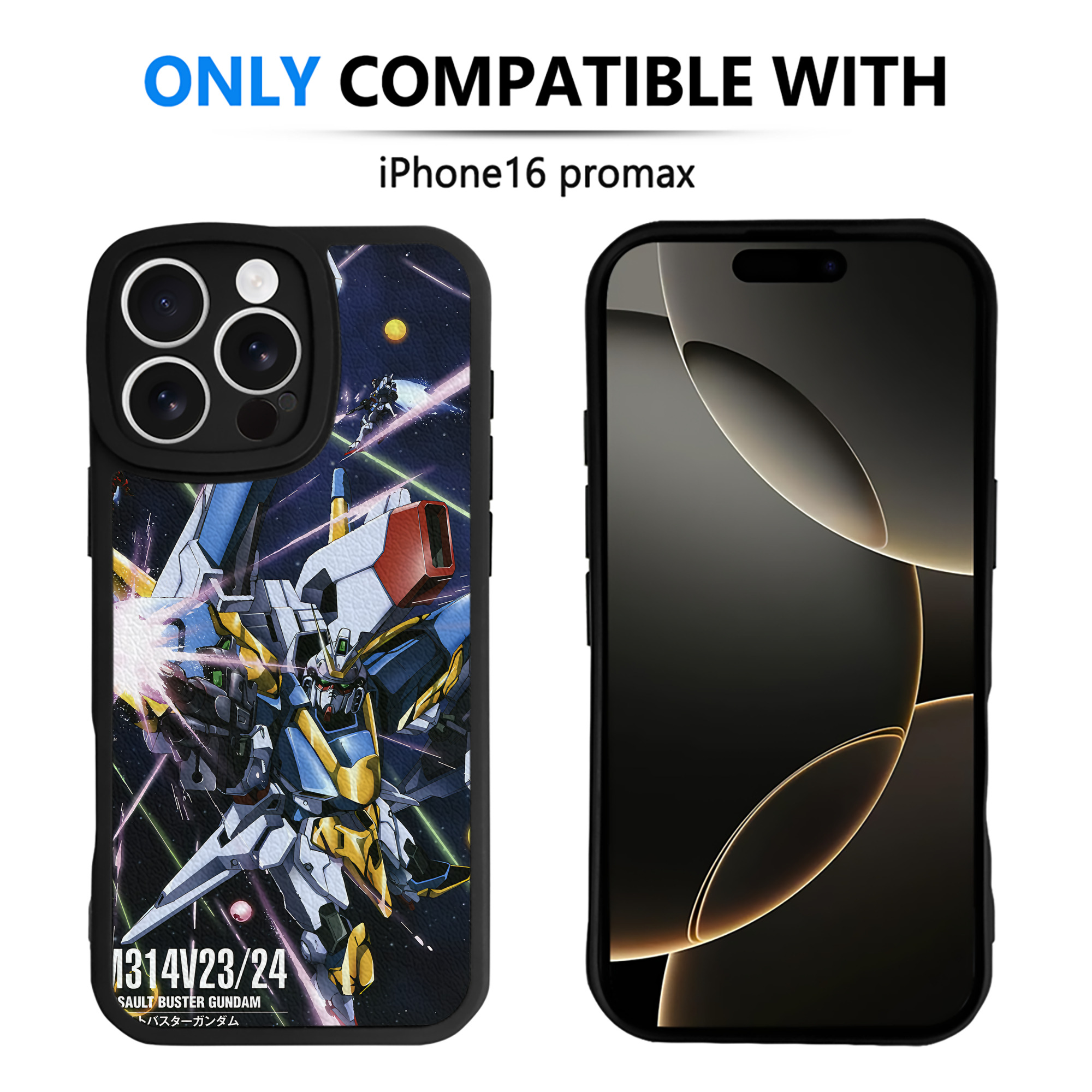 （画像用） 機動戦士ガンダム Mobile Suit Gundam 【iPhone 16シリーズ対応】シリコンスマホケース（レザー調） 材質：シリコン